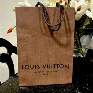 Louis Vuitton Paper Bag Authentic Brown